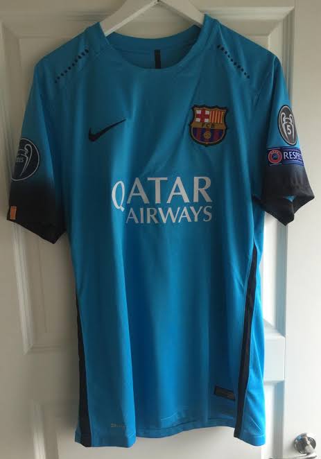 Camiseta Versión Jugador Barcelona Visita 15/16