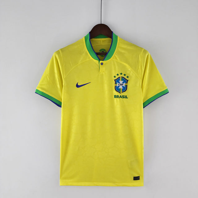 Camiseta Versión Fan Brasil Local Qatar 2022