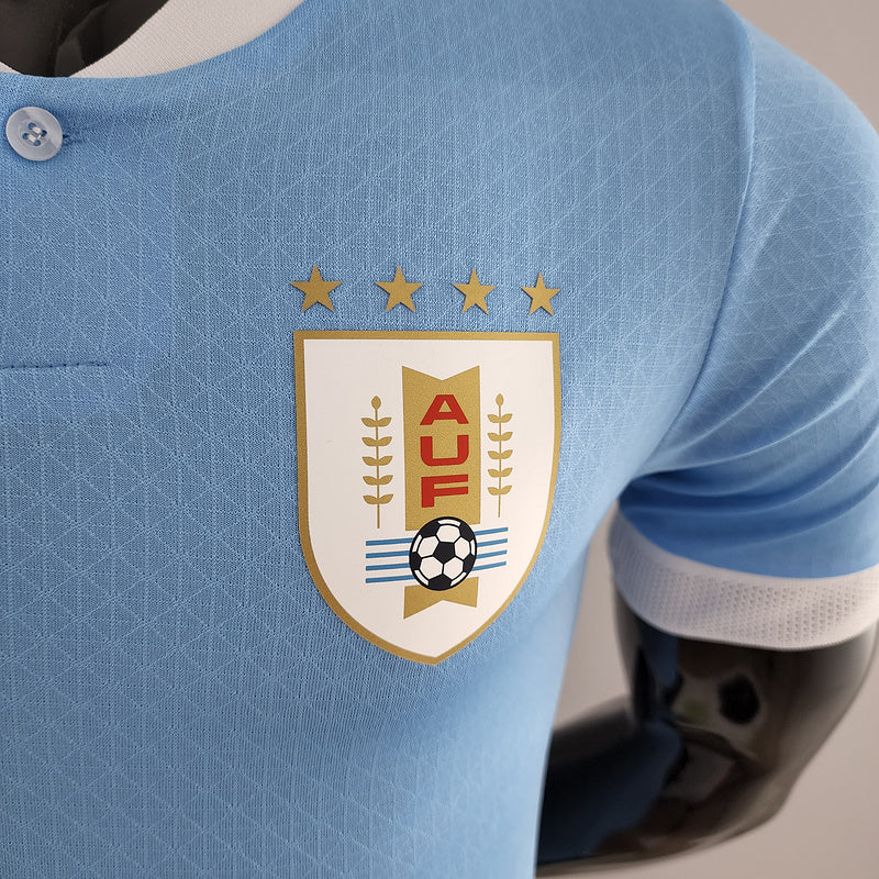 Camiseta Versión Jugador Uruguay Local 2022