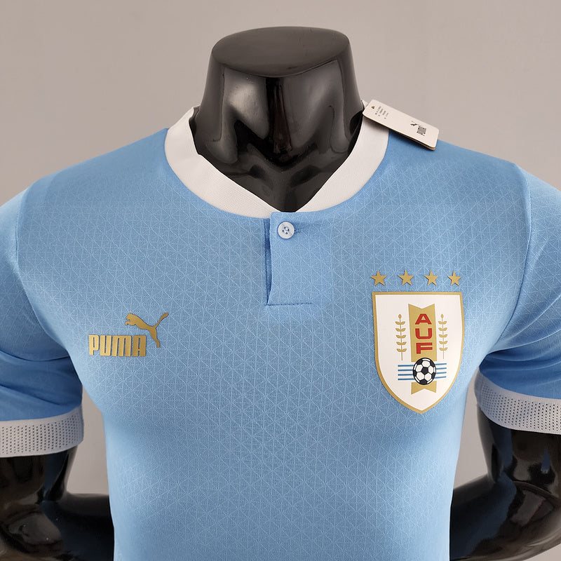 Camiseta Versión Jugador Uruguay Local 2022