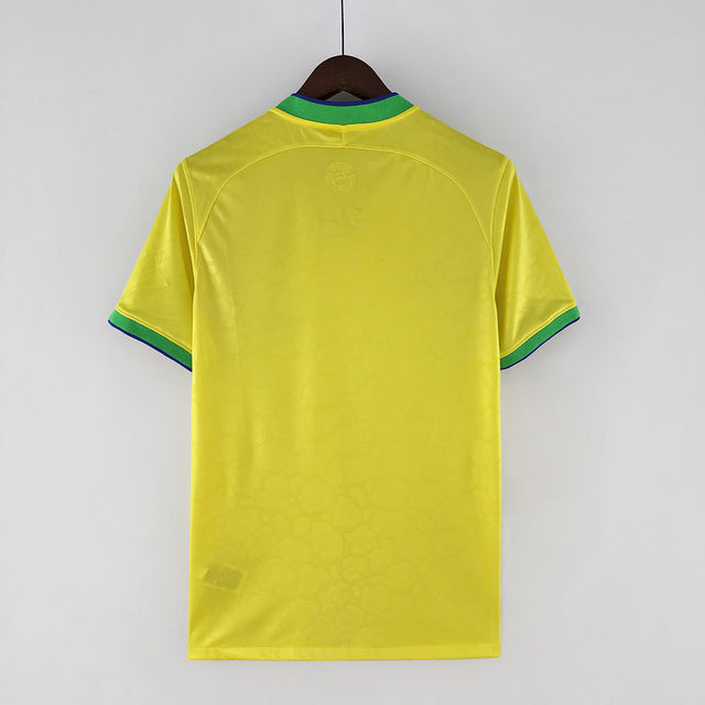 Camiseta Versión Fan Brasil Local Qatar 2022