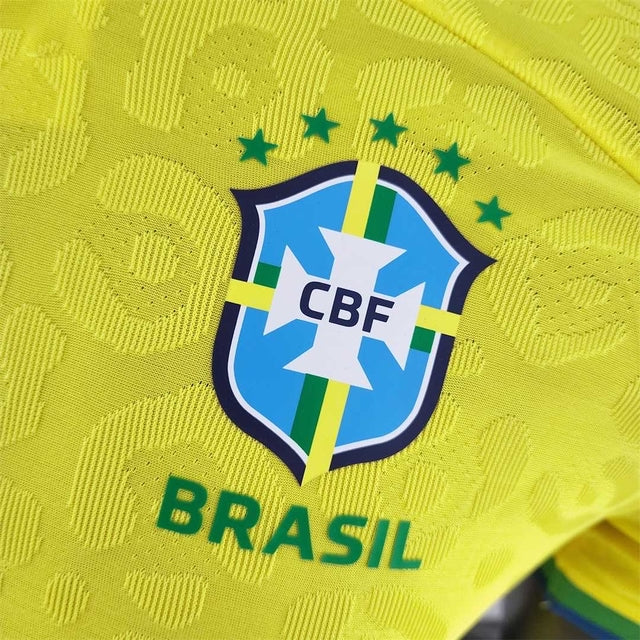 Camiseta Versión Jugador Brasil Local Qatar 2022