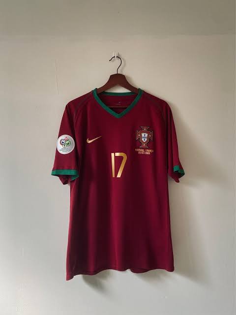 Camiseta Versión Jugador Portugal Final 2006