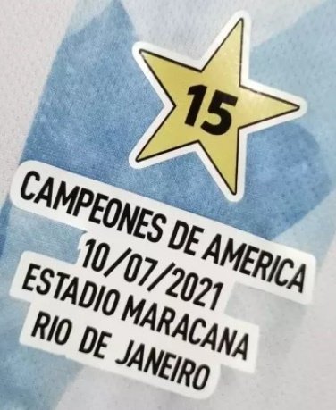 Camiseta Versión Jugador Argentina Campeones 2021