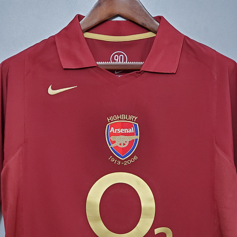 Camiseta Versión Jugador Arsenal Local 2005-2006