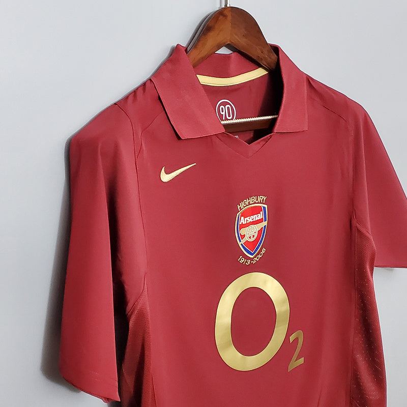 Camiseta Versión Jugador Arsenal Local 2005-2006