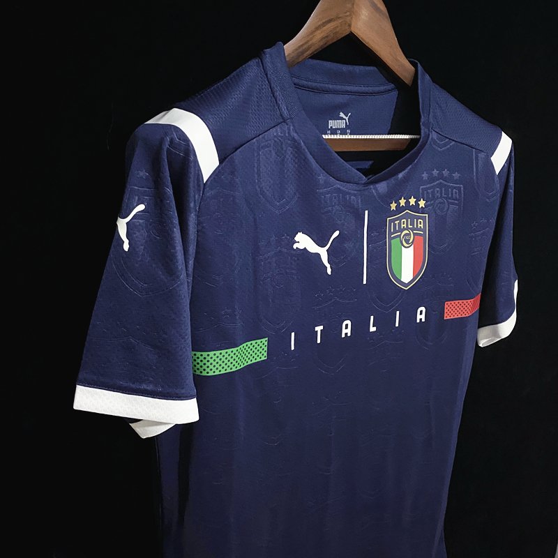 Camiseta Arquero Versión Jugador Italia Azul