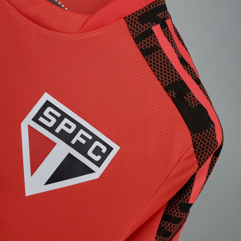 Camiseta Versión Fan Sao Paulo Entrenamiento Rojo