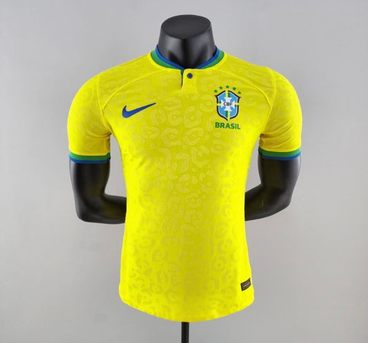 Camiseta Versión Jugador Brasil Local Qatar 2022