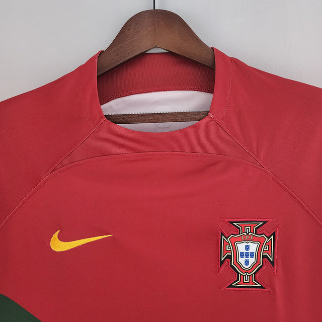 Camiseta Versión Fan Portugal Local Qatar 2022