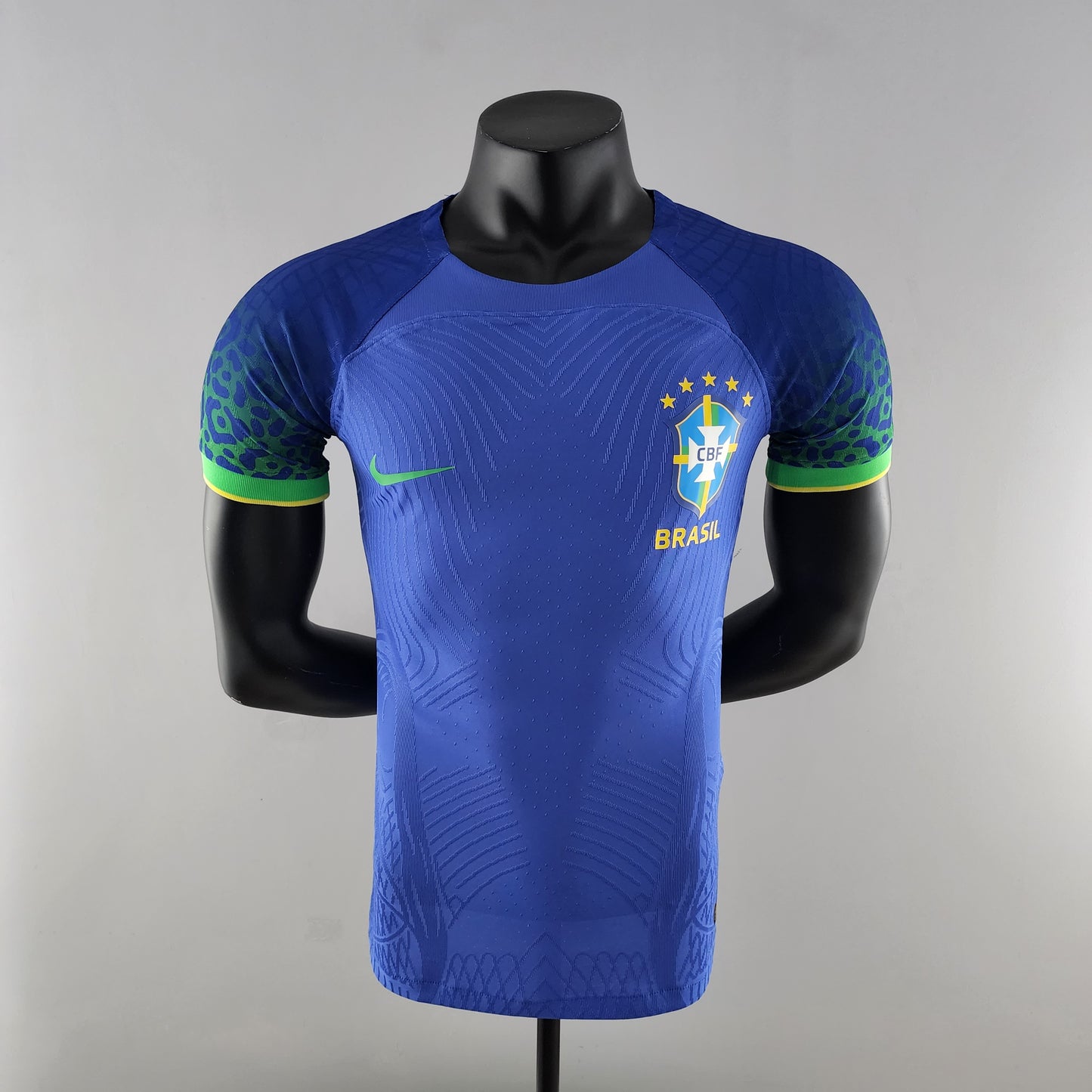 Camiseta Versión Jugador Brasil Visita Qatar 2022