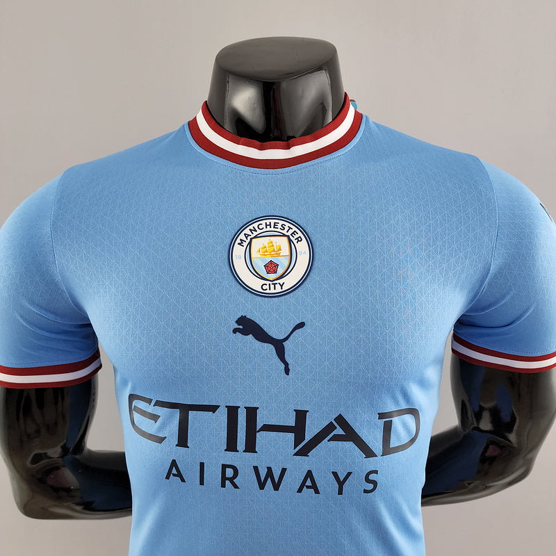 Camiseta Versión Jugador Manchester City Local 22/23