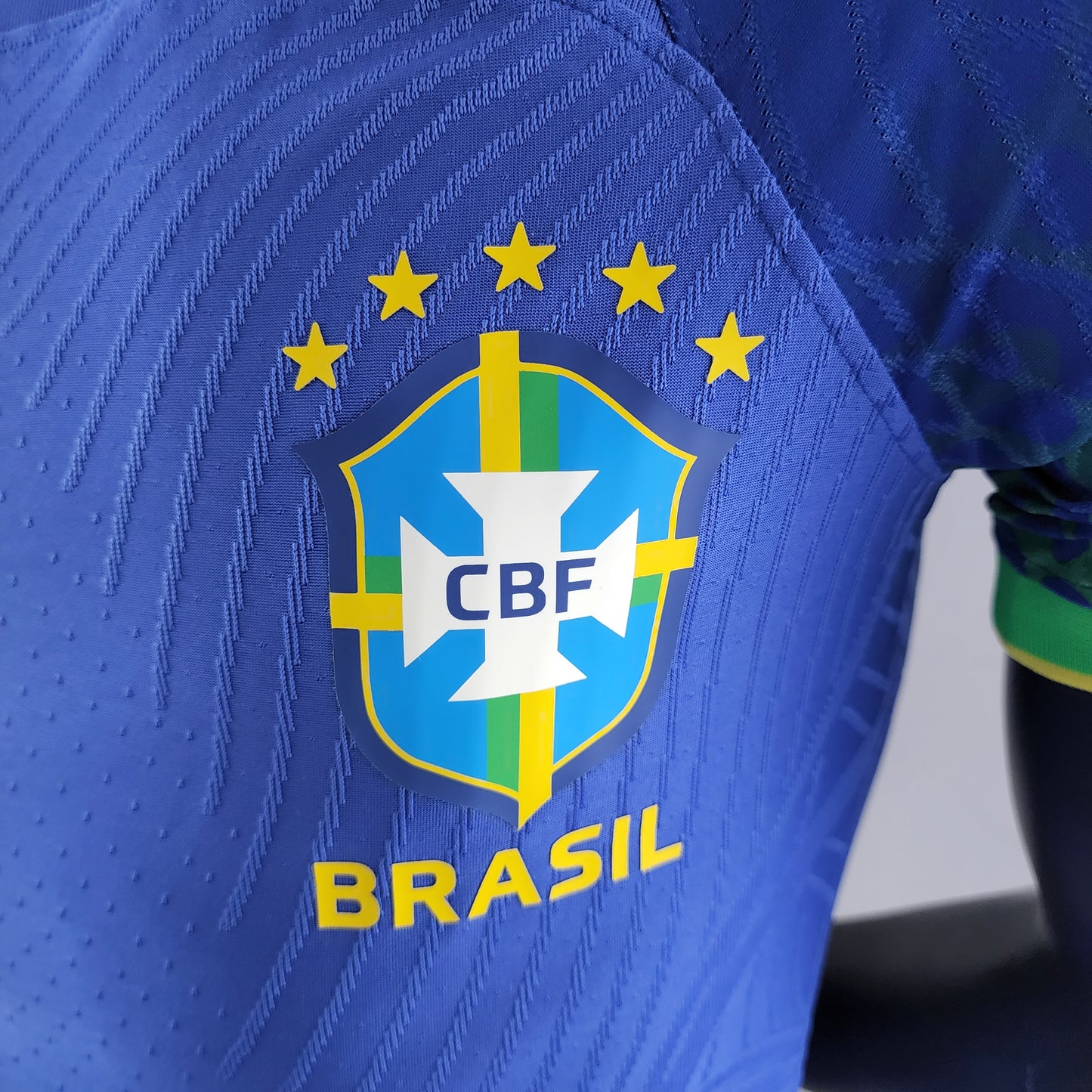 Camiseta Versión Jugador Brasil Visita Qatar 2022